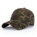 Camo baseball cap with metal badge detail, vintage military style outdoor sun hat for men. - Adjustable / Light Yellow