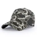 Vintage camo baseball cap detail, unstructured soft top, curved brim, classic tactical style. - Adjustable / Off White