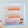 10Pcs Gradient Cat-Eye Press-On Nails Short French Handmade False Nail Art Set Chic - SMY071-Y2-B5 Autumn Charm Style / S