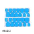 Transparenter Gel Nagelkleber Klebepads 24 Stueck kuenstliche Naegel doppelseitiges Band - 24 Stk. 0.4mm (Größe M)