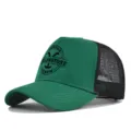 Gorra de béisbol de malla verde y negra Yellowstone Ranch trucker sombrero transpirable - Ajustable / CP720-8 Verde