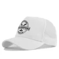 Gorra de beisbol de malla blanca con estampado Yellowstone Ranch, sombrero transpirable. - Ajustable / CP720-9 Blanco