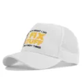Witte mesh truckerpet met grappige print quote, ademende honkbalpet voor dagelijks gebruik - Verstelbaar / Wit
