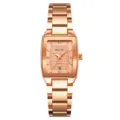 SKMEI Women Luxury Rose Gold Quartz Watch Square Dial Stainless Steel Elegant Wristwatch - Rose Gold