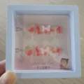 Bonitas uñas postizas para niños fresa rosa juego de manicura hecha a mano 10 piezas - Embalaje Caja de Suspensión / 10 Piezas