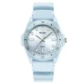 Light blue quartz watch for men and women, minimalist lightweight waterproof sports wrist watch. - Pale Blue