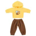 Vêtements de poupée de 18 pouces sweat à capuche jaune et pantalon marron tenue d'abeille - Style Abeille (Q18-1033) / 43cm