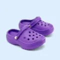 Mini scarpe da bambola viola accessori giocattolo simpatico zoccolo ciondolo dettaglio - Viola