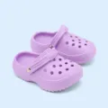 Simpatici mini zoccoli da giardino viola bambini animale giocattolo scarpe traspiranti - Lavanda