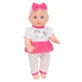30cm Poupée Bébé Reborn en Vinyle Mignonne avec Haut Licorne et Pantalon Pois Variante - Style Licorne (ST-Q12-25002) / 30 cm