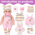 12 inch reborn baby doll set with cute clothes hat pacifier and accessories for kids. - Realistic Doll Deluxe Full Set (TM-317) / Universal 12 Inch