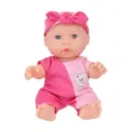 Cute 6.5-inch reborn baby doll in pink romper with matching bow headband, ideal kids toy. - Pink Cat Style (ST-Q6-002A) / 16.5cm / 6.5in
