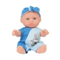 6.5 Inch Reborn Baby Doll Cute Vinyl Simulation Infant Doll with Blue Rabbit Outfit Toy - Blue Rabbit Style (ST-Q6-002C) / 16.5cm / 6.5in