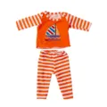 18-inch doll clothes orange and white striped top and pants set for 45cm dolls outfit - Orange Stripe
