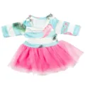 18 Zoll Puppenkleidung Niedliches Flamingokleid Blaues Streifen Tutu Outfit für 45cm Puppen - Flamingo Tüllkleid (Q18-248) / 18 Zoll