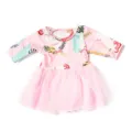 Rosa 18 Zoll Amerikanisches Maedchen Puppenkleid Blumenmuster Langarm Tutu Rock Outfit SKU - Rosa Blatt Tüllkleid (Q18-247) / 18 Zoll