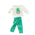18 Zoll Puppenkleidung Süßer Frosch Print Langarmshirt und Hosen Set für 45 cm Puppen - Mädchen-Frosch-Stil (Q18-361)