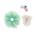 18 inch doll clothes set tutu skirt headband and cute mermaid romper for 45cm dolls - Q18-370 Light Green Mermaid Tulle Dress / 16-18 Inch Doll Clothes