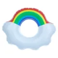 Aufblasbarer Regenbogen Wolke Schwimmring Pool Floß Kinder Sommer Wasserspaß Spielzeug - Regenbogen-Stil