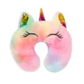 Rainbow unicorn plush neck pillow and doll accessory, soft cute travel support for kids. - PJ-440-01 U-Shaped Pillow No. 1 / Doll Accessories U-Shaped Pillows