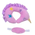 Reborn pop U-vormig kussen en oogmasker set, roze pluche pop accessoires variant - PJ-440-10 Paars U-vormig kussen / Poppenaccessoires U-vormige kussens