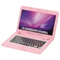 Miniatur Puppenhaus Laptop 1:6 Skala rosa Spielzeug Computer Modell Zubehör für Puppendekoration - Kleiner Laptop / Rosa