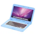 1:6 Puppenhaus Miniatur Laptop Spielzeug Modell, süßes blaues Computerzubehör für Puppen. - Kleiner Laptop / Blau