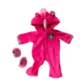 18 Zoll Puppen Kleidung Rosa Einhorn Kapuzen Overall Outfit mit Schuhen für Reborn Babypuppen - Q18-328 Rosarotes Pony-Set / 43cm Alexander Puppenkleidung