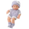7 Zoll Reborn Baby Puppe Vinyl Puppe süßer Winter Strickpullover Outfit Set in lila - Q7-018-01 Stil (Nur Puppenkleidung) / 7-Zoll-Puppenkleidung
