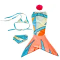 Meerjungfrau Puppen Kleidung Badeanzug Set fuer 18 Zoll 45 cm Puppen Spielzeug Zubehoer - Set / Für 18 Puppe / Bunte Meerjungfrau