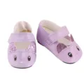 Lila Glitzer Katzen Puppenschuhe für 18 Zoll American Girl und 43cm BJD Puppen Zubehör - Cartoon Katze Ohr Pailletten Stickerei Puppenschuhe (SH-0019-3)