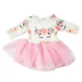 18 Zoll amerikanische Puppenkleidung süßes Einhorn Blumenmuster langarm pinkes Tütü Kleid - Einhorn-Tüllkleid (Q18-246) / 18 Zoll