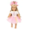 18 Zoll amerikanische Puppenkleidung Set, Meerjungfrau Regenbogen Tutu Rock Puppenoutfit. - Rosa Meerjungfrau-Stil (Q18-362)