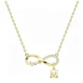 Collana con ciondolo lettera M simbolo infinito oro catenella clavicolare minimalista donna - Oro M