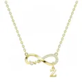 Collana con ciondolo lettera Z infinito amore minimalista, elegante catenina dorata. - Oro Z