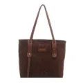 Brown leopard print tote bag retro commuter underarm bag stylish autumn new shoulder handbag - Brown