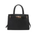 Bolso de mano negro para mujer elegante bolso bandolera de moda bolso casual chic - Sin colgante / Negro