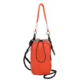 Outdoor minimalist contrast color crossbody phone bag, trendy lightweight street pouch style. - Pink