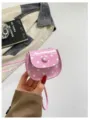 Mini Bolso Bandolera Rosa con Lunares para Niñas, Lindo Modelo de Piel PU Variante - Rosa