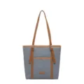 Bolso tote grande y elegante bolso de hombro casual para mujer oficina y uso diario - Azul sin Colgante