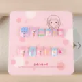 Kinder Aufkleben Nägel 12 Stück süßes Cartoon Kaninchen Design Dopamin Stil Nagelkunst. - KET102 12 Stk. - Selbstklebendes Modell für Kinder