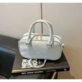 Light blue women handbag stylish top handle shoulder crossbody bag casual daily small bag - No Pendant / Blue