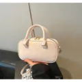 Women pink handbag small tote shoulder crossbody bag trendy fashion daily casual purse new - No Pendant / Pink