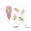 Nagelbedels van legering glas strass steentjes glanzend DIY kristal manicure sieraden detail - HJ029 vierkante en druppelvormige strass