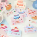 Süße Geburtstagskarten Set mit handgemachten Kuchen Klappkarten und niedlichen Grußkarten - Xiantang Geburtstagstorte / 6er-Set Gemischt