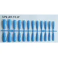 24pcs unas postizas azules largas puntas de unas falsas expositor de plastico pro - Azul Cielo (TJP1169-Y4-W)