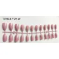 Uñas Postizas Almendra Rosa Press on Uñas Falsas Sin Terminar Tira Molde Variante - Tips de uñas violeta cerezo claro (tira sin esmalte)