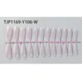 24pcs uñas postizas largas color sólido sin pintar puntas de uñas de fábrica - Estilo Básico (TJP1169-Y106-W)