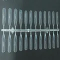 Tira de uñas postizas almendradas transparentes, variante de exhibidor de uñas. - Tips de uñas transparentes (tira sin esmalte)