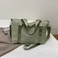 Minimalistische koreanische Fitness Sporttasche grosse Kapazitaet Reisetasche hellgruen - Grün